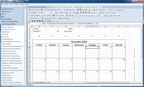 Dynamic Calendar With Comments In Dodeca Jasons Hyperion Blog