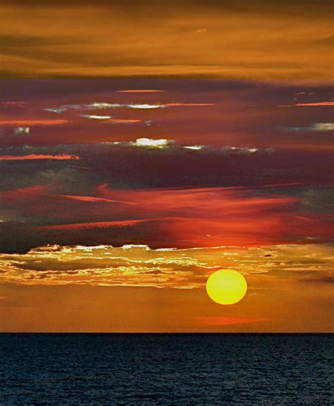 Sunset Over The Sea By Svitakovaeva On Deviantart