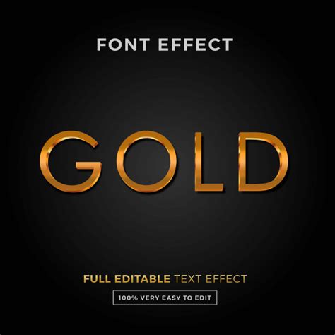 Premium Vector Editable Text Effect Gold Style