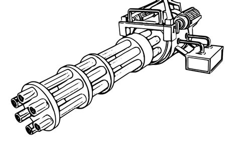 Machine Gun Coloring Pages Hot Sex Picture