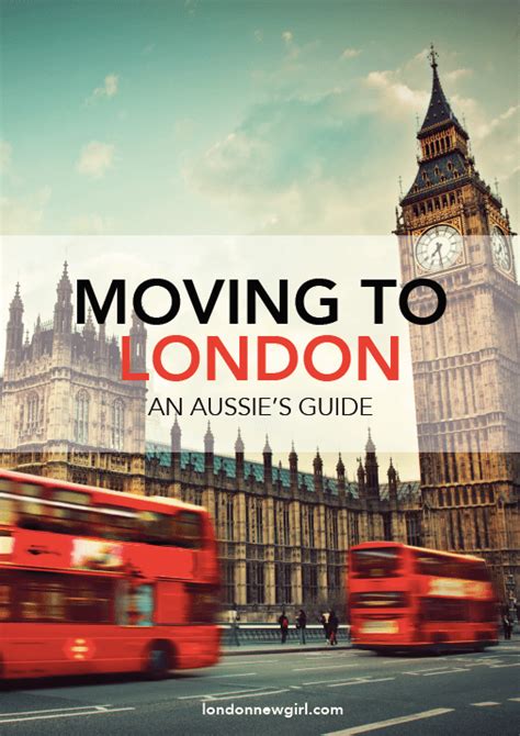 Moving To London Guide For Aussies E Book London New Girl