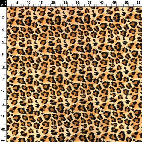 Leopard Print Upholstery Fabric By The Yard Classic Cheetah Etsy