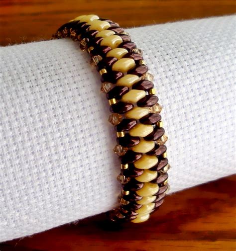 Free Pattern For Bracelet Just With Superduo Beads Magic