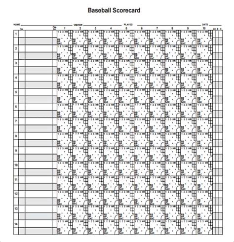 Get your own printable blank baseball score sheet for free filling out a baseball score sheet. Printable Baseball Scorecard Template Pictures to Pin on ...