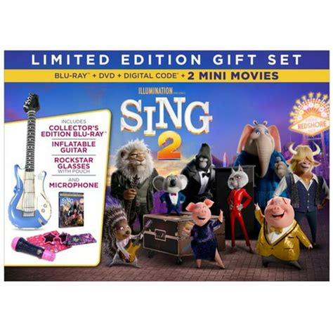 sing 2 limited edition t set walmart exclusive blu ray dvd digital copy walmart