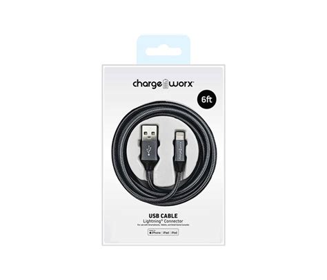 Cable Lightning Para Smartphones And Tablets Chargeworx 6ft