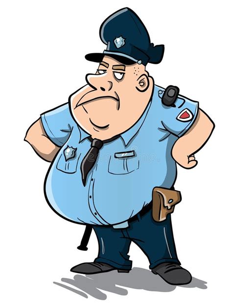 Fat Police Officer Cartoon