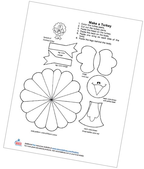 Make A Turkey Free Printable | Carson Dellosa