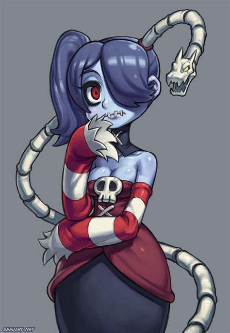 Pin By 𝕂𝕪𝕝𝕖 𝔹𝕣𝕠𝕗𝕝𝕠𝕧𝕤𝕜 On Skullgirls Skullgirls Cute Zombie Character Art