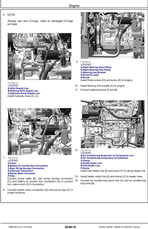John Deere 5045e 5055e 5065e 5075e Tractors Repair Technical Manual