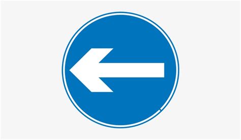 Keep Left Road Sign Transparent Png 400x400 Free Download On Nicepng