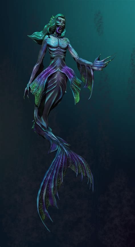 Artstation Scary Mermaid