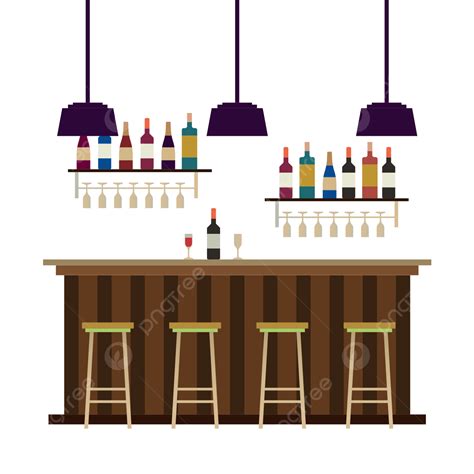 Bar Counter Clipart Hd Png Modern Style Illustration Of Bar Counter