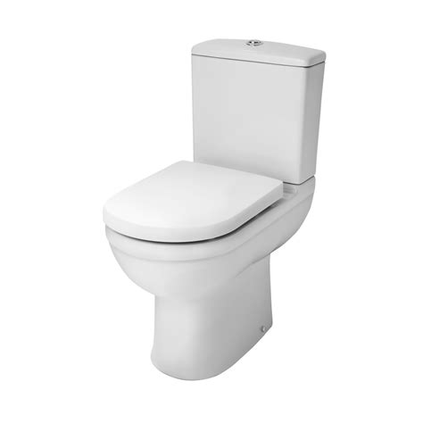 Mia Eva Open Back Comfort Height Close Coupled Toilet With Cistern And Seat