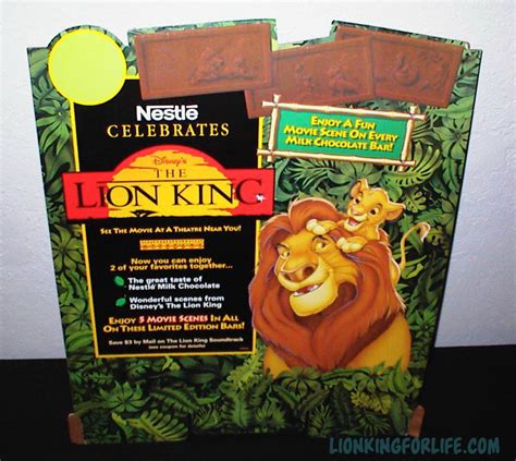 Lion King Nestle Chocolate Bar Promo Stand By Lionkingforlife On Deviantart
