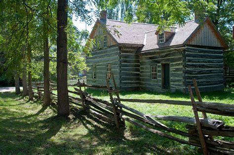 Log House Upper Canada Village Houses Of 19th Century Rur Flickr