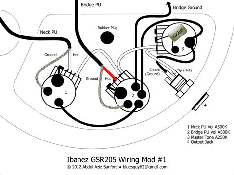 Sometimes wiring diagram may also refer to the architectural wiring program. Ibanez GSR205 Bass: 3 Wiring Schemes | Telecaster Guitar Forum