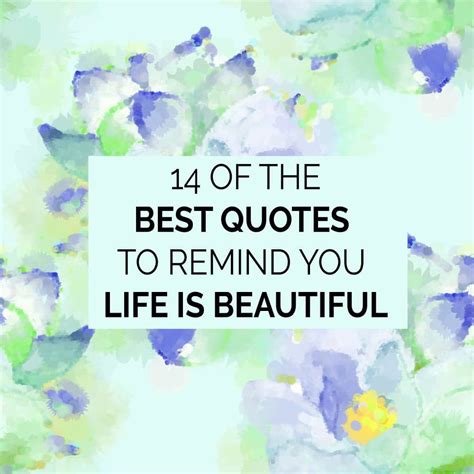 14 Beautiful Life Quotes And Sayings Enjoy Life S Beauty