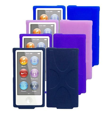 For Apple Ipod Nano 7th Generation Soft Silicone Rubber Skin Cover Case