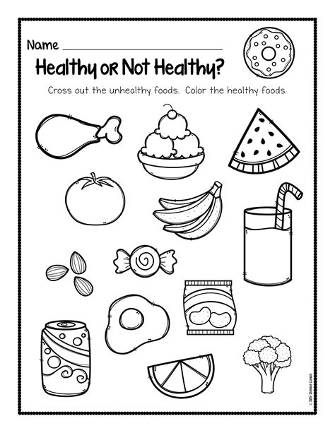Healthy Eating Worksheets