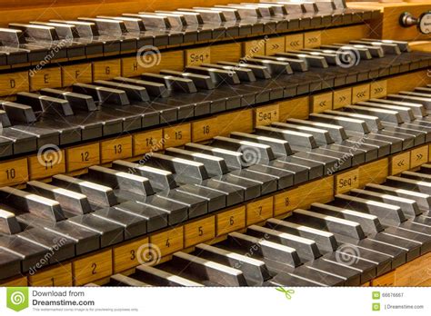 Pipe Organ Keys Stock Image Image Of Iceland Reykjavik 66676667