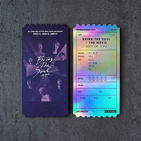 Share your thoughts, experiences and the tales behind the art. BTS - Bring The Soul Special Movie Stub + Postcard | Harumio