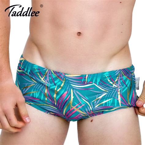 Taddlee Brand Sexy Mens Swimwear Swimsuits Swim Boxer Brief Bikini Gay Men Swimming Bathing