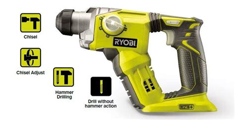 Ryobi Sds Cordless Battery Power Rotary Hammer Impact Chisel Drill Li