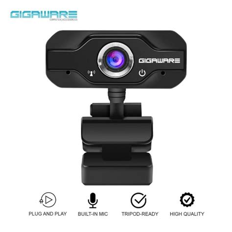 Gigaware Hd C270 High Definition 1080p Webcam Plug And Play Desktop Laptop Webcam Built In Mic
