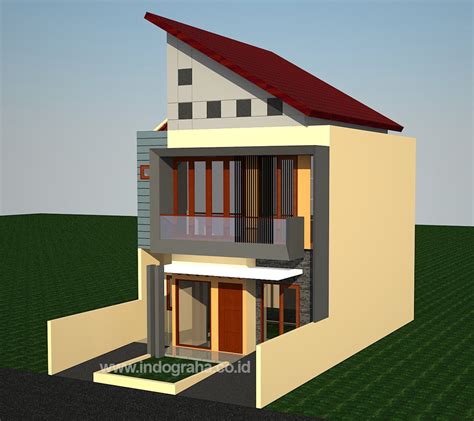 desain rumah  lantai  belakang gambar desain rumah