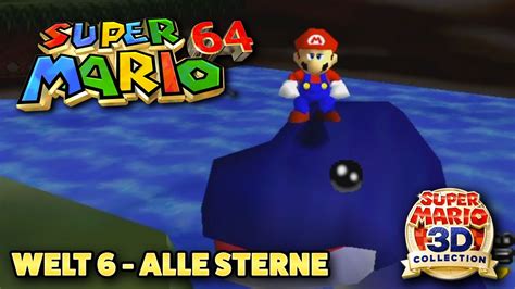 ⭐ Alle Sterne In Grüne Tgrotte 100 Münzen 🐳 Super Mario 64 Welt 6