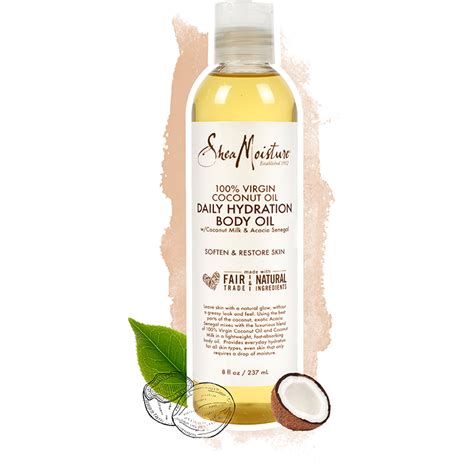 Shea Moisture 100 Virgin Coconut Oil Daily Hydration Body Oil 8 Oz