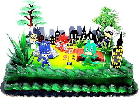 Cake Toppers Super Hero Pj Masks Deluxe Birthday Kuwait Ubuy