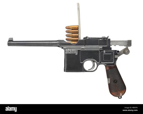 Modelo Mauser C96 Centerfire Pistola De Carga Automática Fotografía De