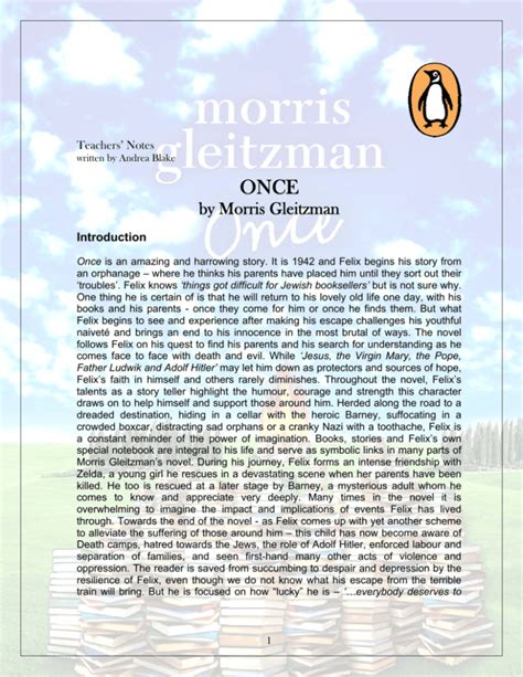 Once By Morris Gleitzman Penguin Books New Zealand