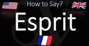 How to Pronounce Esprit? (CORRECTLY) Meaning & French English Pronunciation