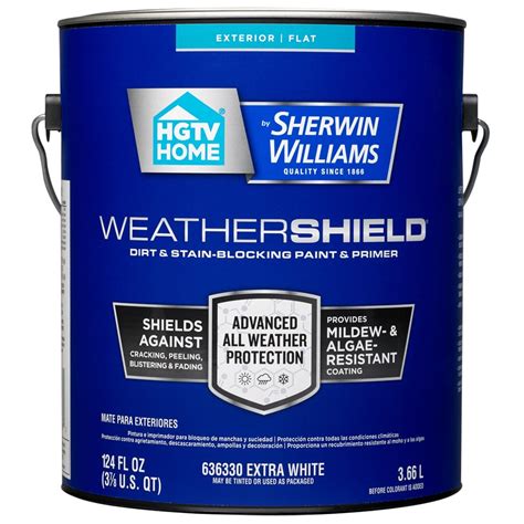 Hgtv Home By Sherwin Williams Weathershield Flat Tintable Latex