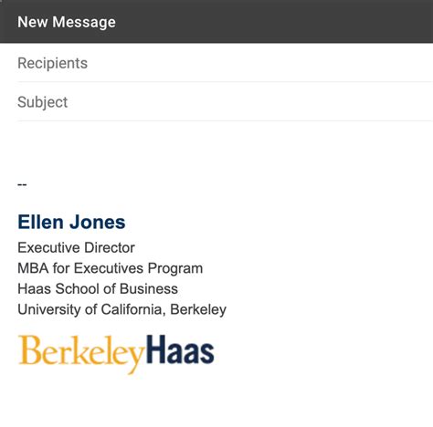 Email Signatures Brand Toolkit Berkeley Haas