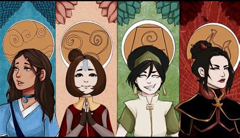 Katara Jinora Toph And Azula Avatar Characters Avatar Legend Of Aang