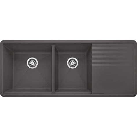 Check spelling or type a new query. Blanco PRECIS Undermount Granite Composite 48 in. 60/40 ...