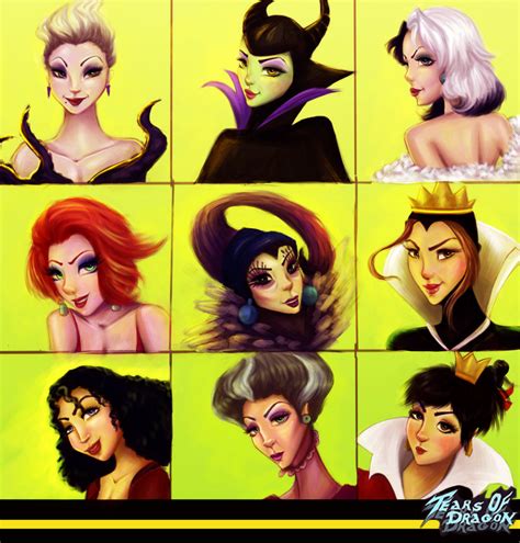 Female Villains Of Disney Fanart By Tearsofdragon On Deviantart
