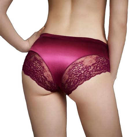 Brand Panties For Women Sexy Underwear Seamless With Luxury Pearlescent Silk Lace Women
