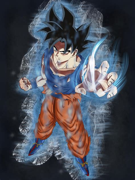 Finally Decided To Draw Out Son Goku In His Ultra Instinct Form Dbz