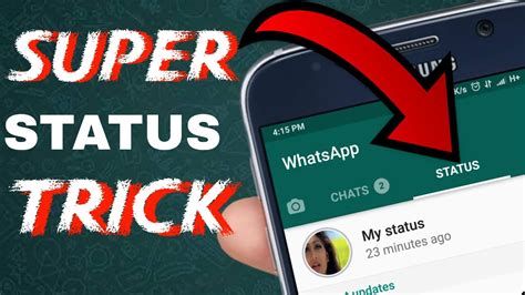 New Whatsapp Status Trick Youtube