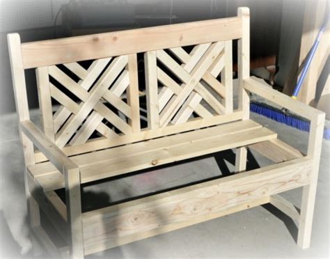 Build A Bench With A Woven Back Remodelaholic