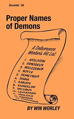 Proper Names Of Demons Booklet Book 28 Ebook Worley Win