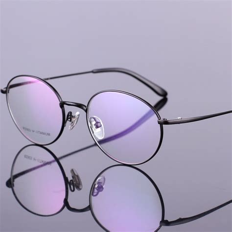 new titanium round eyeglasses optical vintage spectacle frames retro prescription eyewear