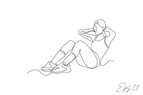Premium Vector Line Art Vector Illustration Of A Woman Exercising Yoga