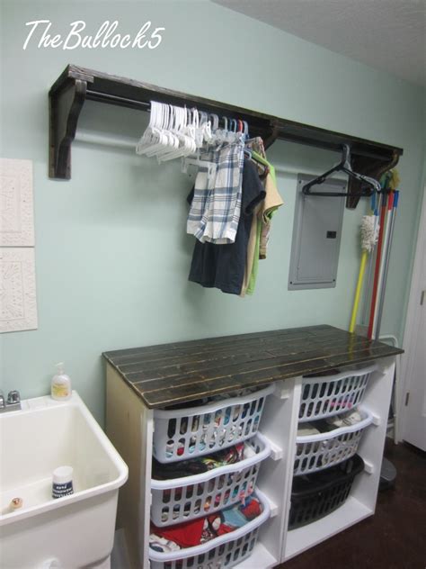 Check spelling or type a new query. Ana White | Laundry Dresser foling area and hanging shelf ...