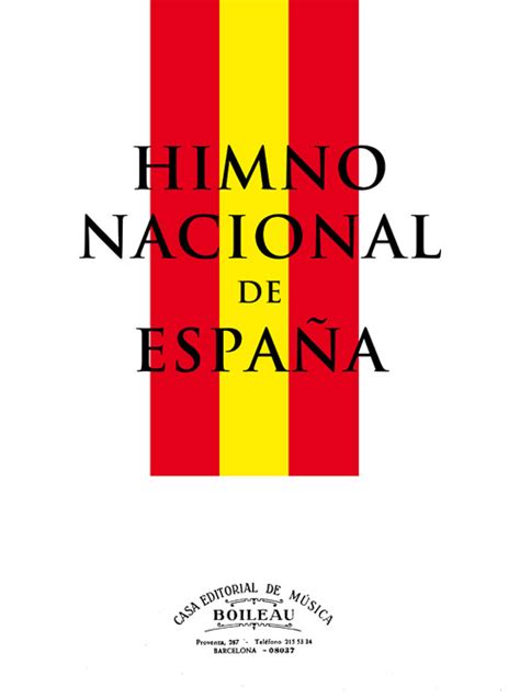 Himno Nacional De España Editorial De Música Boileau